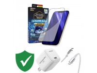 Combo VIP iPhone 13 Pro Max cũ (Cốc 20W+Cáp C to L Innostyle+Dán DEKEY+VIP 1 đổi 1 12 Tháng)