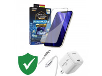 Combo VIP iPhone 14 Pro cũ (Cốc 20W+Cáp C to L Innostyle+Dán DEKEY+VIP 1 đổi 1 12 Tháng)