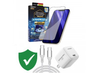 Combo VIP iPhone 15 Pro Max cũ (Cốc 20W+Cáp C to C Innostyle+Dán DEKEY+VIP 1 đổi 1 12 Tháng)