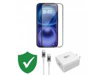 Combo VIP iPhone 15 Plus cũ (Cốc 20W+Cáp C to C 9FIT+Dán KINGBULL+VIP 1 đổi 1 12 Tháng)