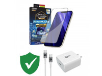 Combo VIP iPhone 15 Pro cũ (Cốc 20W+Cáp C to C 9FIT+Dán DEKEY+VIP 1 đổi 1 12 Tháng)