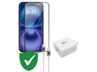 Combo VIP iPhone 16 cũ (Cốc 20W+Cáp C to C 9fit+Dán Dekey+VIP 1 đổi 1 12 Tháng)