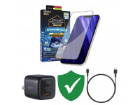 Combo VIP iPhone 14 Pro Max cũ (Cốc 20W+Cáp C to L Aukey+Dán DEKEY+VIP 1 đổi 1 12 Tháng)