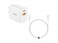 Combo Cốc 22.5W + Cáp C to L Aukey
