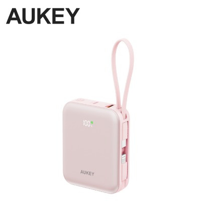 pin-du-phong-aukey-pb-y91l-10000mah-20w-tich-hop-cap-usb-c-va-lightning-hong