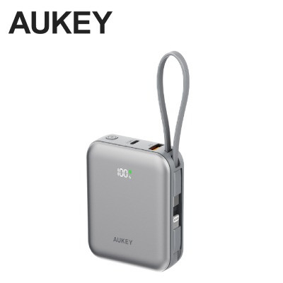 pin-du-phong-aukey-pb-y91l-10000mah-20w-tich-hop-cap-usb-c-va-lightning-xam