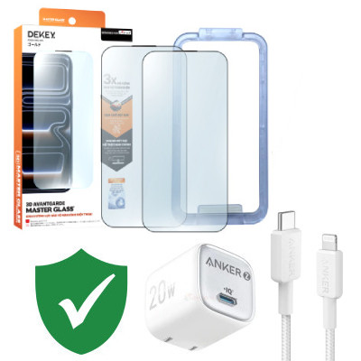 Combo VIP iPhone 13 Pro Max cũ (Cốc 20W+Cáp C to L ANKER+Dán DEKEY+VIP 1 đổi 1 12 Tháng)