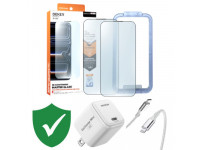 Combo VIP iPhone 13/ 13 Pro cũ (Cốc 20W+Cáp C to L Innostyle+Dán DEKEY+VIP 1 đổi 1 12 Tháng)