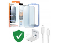 Combo VIP iPhone 13/ 13 Pro cũ (Cốc 20W+Cáp C to L ANKER+Dán DEKEY+VIP 1 đổi 1 12 Tháng)