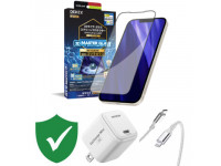Combo VIP iPhone 13 Pro Max cũ (Cốc 20W+Cáp C to L Innostyle+Dán DEKEY+VIP 1 đổi 1 12 Tháng)