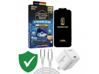 Combo VIP iPhone 15 Pro Max cũ (Cốc 20W+Cáp C to C Innostyle+Dán DEKEY+VIP 1 đổi 1 12 Tháng)