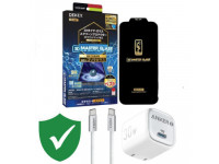 Combo VIP iPhone 16 Plus cũ (Cốc 30W+Cáp C to C Anker+Dán Dekey+VIP 1 đổi 1 12 Tháng)