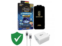 Combo VIP iPhone 14 Plus cũ (Cốc 20W+Cáp C to L 9FIT+Dán DEKEY+VIP 1 đổi 1 12 Tháng)