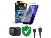 Combo VIP iPhone 13 Pro Max cũ (Cốc 20W+Cáp C to L Aukey+Dán DEKEY+VIP 1 đổi 1 12 Tháng)