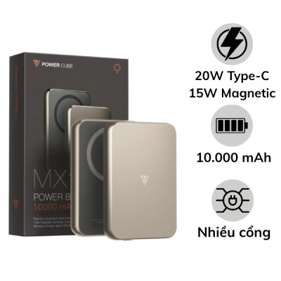 Pin dự phòng MagSafe MIPOW 3in1 Ultra Slim 10000mAh