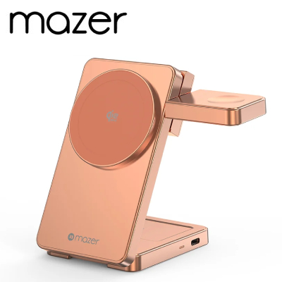 Đế sạc không dây Mazer MagFold07 Qi2.2 3in1 25W
