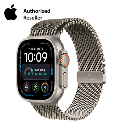 Apple Watch Ultra 4 49mm GPS + Cellular - Viền Titan dây Milan size M | Chính hãng Việt Nam