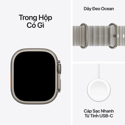 Apple Watch Ultra 4 49mm GPS + Cellular - Viền Titan dây Ocean 8