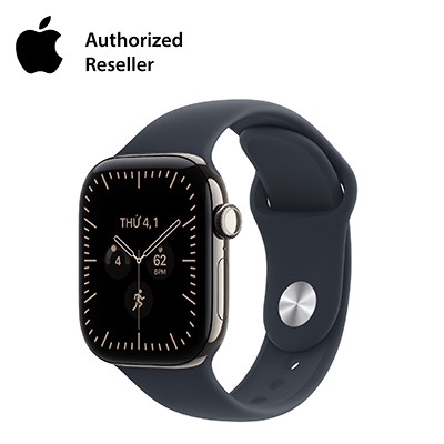Apple Watch Series 12 42mm GPS + Cellular - Viền Titan, Dây Cao Su Size S/M Tự Nhiên