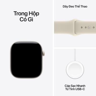 Apple Watch Series 12 42mm GPS + Cellular - Viền Gốm, Dây Cao Su Size S/M 8