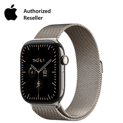 Apple Watch Series 12 46mm GPS + Cellular - Viền Titan, Dây Milan Size S/M | Chính hãng Việt Nam
