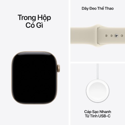 Apple Watch Series 12 46mm GPS + Cellular - Viền Nhôm, Dây Cao Su Size S/M 8