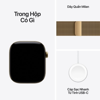 Apple Watch Series 12 46mm GPS + Cellular - Viền Titan, Dây Milan Size M/L 8