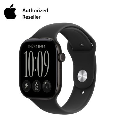 Apple Watch Series 12 46mm GPS - Viền Nhôm, Dây Cao Su Size S/M Đen