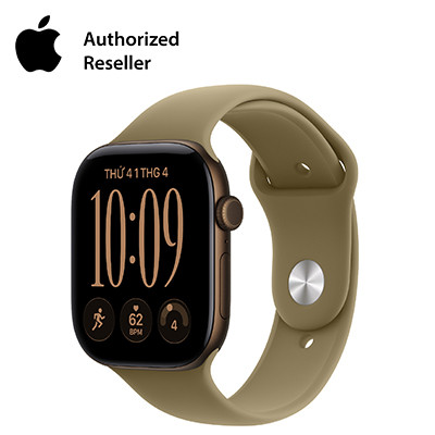 Apple Watch Series 12 46mm GPS - Viền Nhôm, Dây Cao Su Size S/M Đồng Đậm
