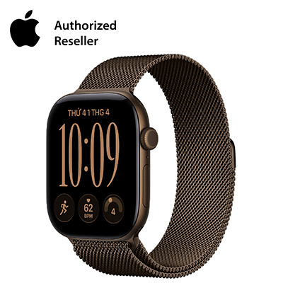 Apple Watch Series 12 46mm GPS - Viền Nhôm, Dây Milan Size M/L Đồng Đậm
