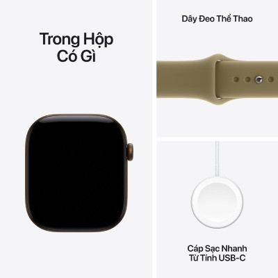 Apple Watch Series 12 46mm GPS - Viền Nhôm, Dây Cao Su Size M/L 8