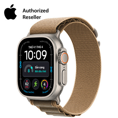 Apple Watch Ultra 4 49mm GPS + Cellular - Viền Titan dây Alpine size M | Chính hãng Việt Nam