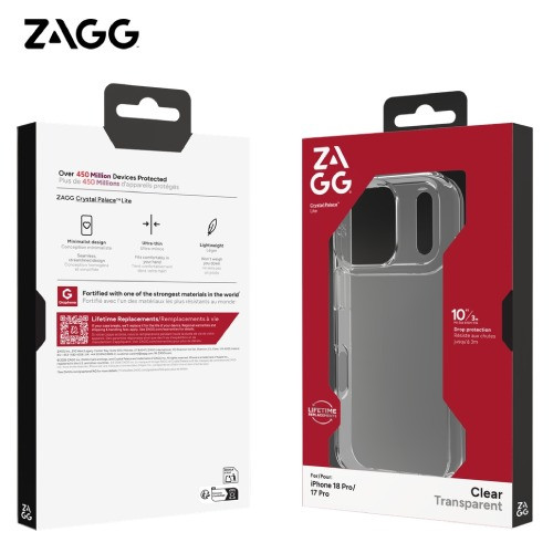 Ốp lưng iPhone 18 Pro/17 Pro ZAGG Clear 8