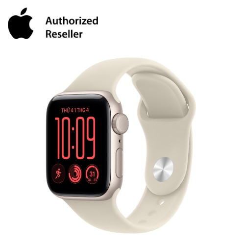Apple Watch SE 3 2025 40mm GPS - Viền nhôm, Dây Đeo Thể Thao Size M/L ánh sao dây cat