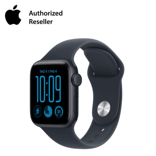 Apple Watch SE 3 2025 40mm LTE - Viền nhôm, Dây Đeo Thể Thao Size S/M đêm xanh thẳm dây xanh