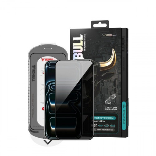 Cường lực chống nhìn trộm iPhone 18 Pro Mipow Ironbull HD Premium Silk