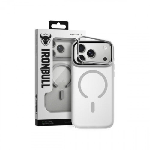 Ốp lưng MagSafe iPhone 18 Pro Max Mipow Ironbull MATTEX tích hợp giá đỡ camera Xám