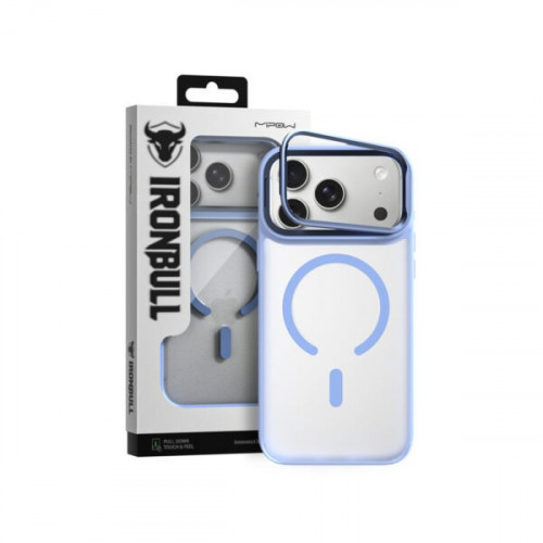 Ốp lưng MagSafe iPhone 18 Pro Max Mipow Ironbull MATTEX tích hợp giá đỡ camera Xanh