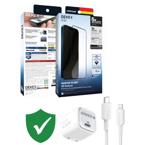 Combo VIP iPhone 13 Pro Max cũ (Cốc 20W+Cáp C to L ANKER+Dán DEKEY+VIP 1 đổi 1 12 Tháng)