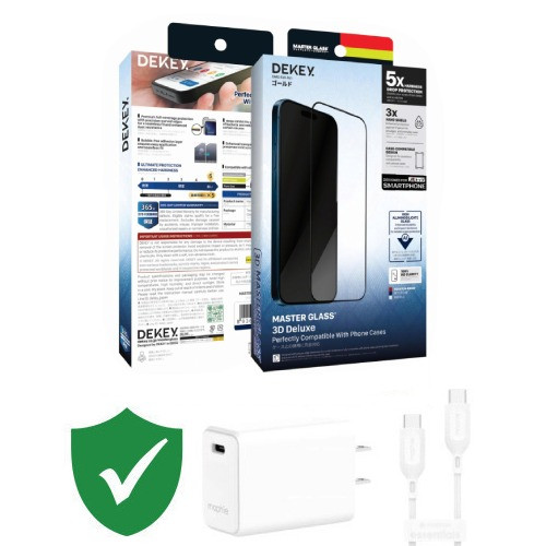Combo VIP iPhone 16 Pro cũ (Cốc 30W+Cáp C to C Mophie+Dán Dekey+VIP 1 đổi 1 12 Tháng)