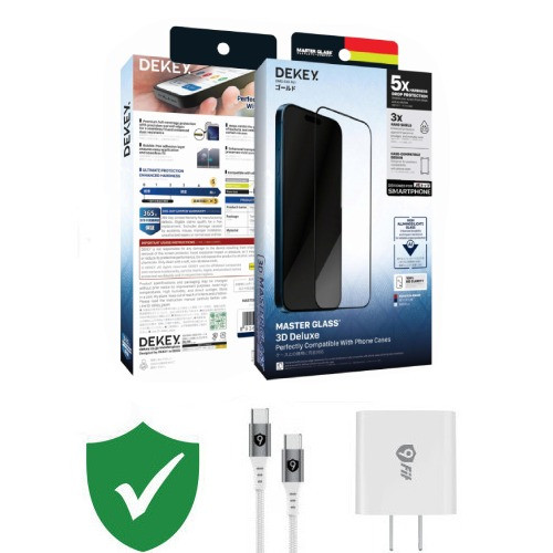 Combo VIP iPhone 16 Plus cũ (Cốc 20W+Cáp C to C 9fit+Dán Dekey+VIP 1 đổi 1 12 Tháng)
