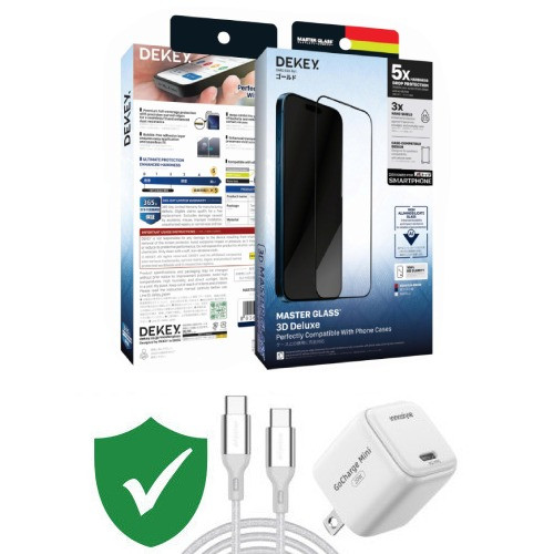 Combo VIP iPhone 15 Pro cũ (Cốc 20W+Cáp C to C Innostyle+Dán DEKEY+VIP 1 đổi 1 12 Tháng)