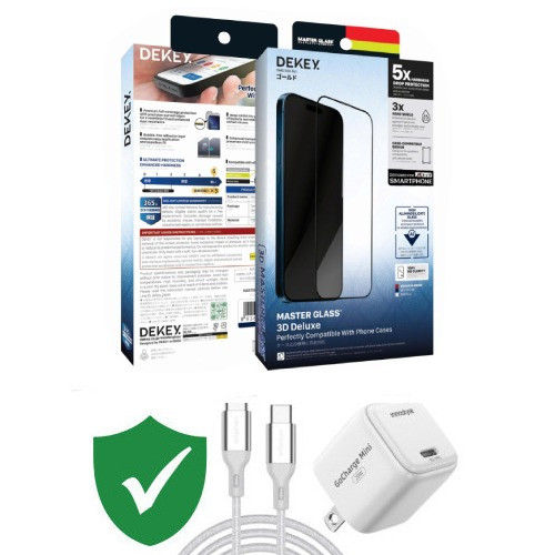 Combo VIP iPhone 15 Pro Max cũ (Cốc 20W+Cáp C to C Innostyle+Dán DEKEY+VIP 1 đổi 1 12 Tháng)