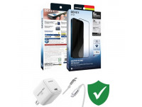 Combo quà VIP cho iPhone 12/12 Pro cũ (Cốc 20W+Cáp C to L Innostyle+Dán DEKEY+VIP 1 đổi 1 12 Tháng)
