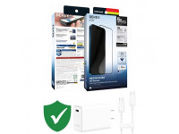 Combo VIP iPhone 15 Pro cũ (Cốc 30W+Cáp C to C MOPHIE+Dán DEKEY+VIP 1 đổi 1 12 Tháng)