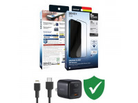 Combo VIP iPhone 12 Pro Max cũ (Cốc 20W+Cáp C to L Aukey+Dán DEKEY+VIP 1 đổi 1 12 Tháng)