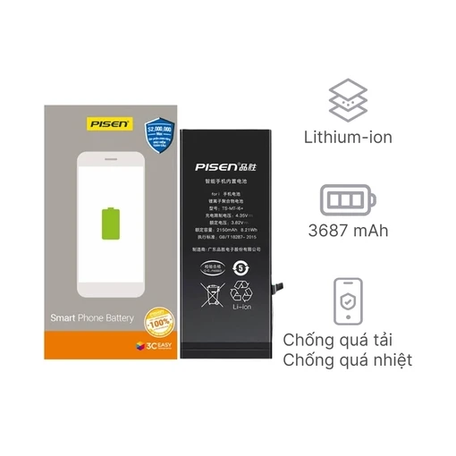 Thay pin iPhone 12 Pro Max pisen chuẩn