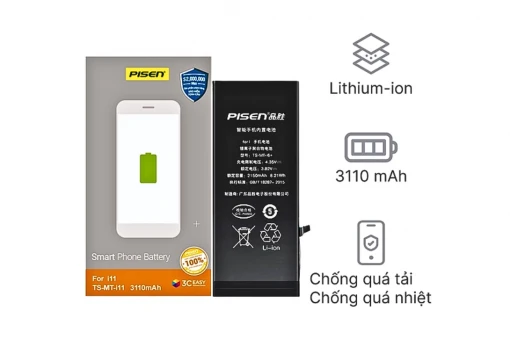 Thay pin iPhone 11 Pisen dung lượng chuẩn