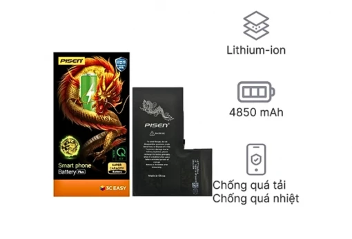 Thay pin iPhone 15 Pro Pin Pisen dung lượng siêu cao