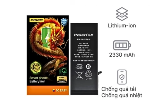 Thay pin iPhone 6 Pin Pisen dung lượng siêu cao